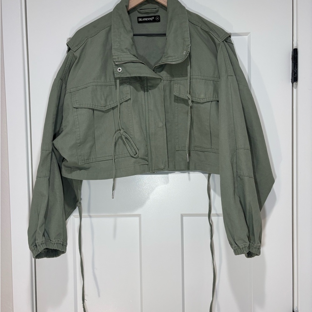 Blank NYC Women's Olive Utility Jacket